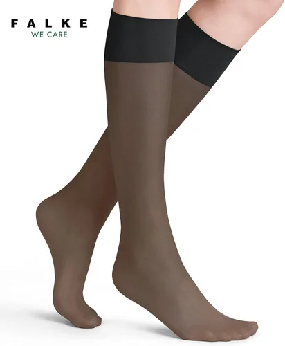 Vista 3 de FALKE Calcetines altos Pure Matt de 20 Denier para mujer, mate, casual o de vestir, transparente fino, nailon sostenible, 1 par
