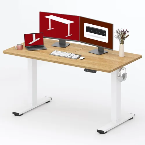 Vista 31 de SANODESK - Escritorio de pie móvil de una pieza con resorte de gas de 32 x 20 pulgadas