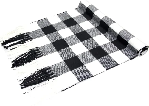 Vista 6 de Bufanda de invierno Achillea suave y cálida, de tartán, a cuadros, de cachemira, unisex