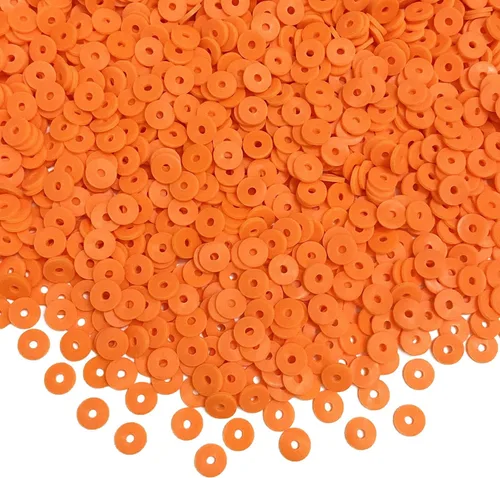 Vista 10 de 5000 cuentas de arcilla gris oscuro de arcilla polimérica Heishi cuentas espaciadoras planas redondas para pulseras, aretes, collares, manualidades