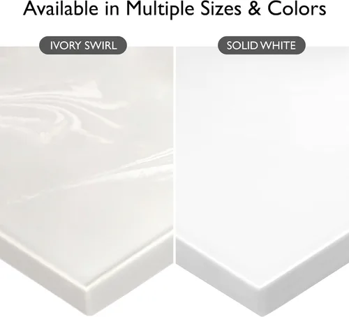 Vista 6 de Design House Lavabo individual superior, 25 pulgadas, blanco