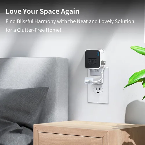 Vista 5 de Unidad flash USB Blink de 256 GB y soporte de pared para Blink Sync Module 2 con cable corto, ahorra espacio, sin cables desordenados, soporte