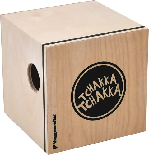 Vista 2 de VOLT KazooJon Cube Mini Cajon Bongo Kazoo instrumento de percusión de madera