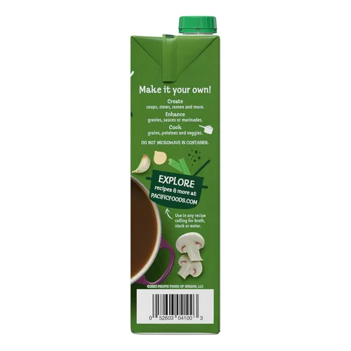 Vista 9 de Pacific Foods Caldo de hongos orgánico, caja de 32 onzas