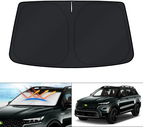 Vista 214 de KUST Parasol para parabrisas para BMW X1 F48 2016, 2017, 2018, 2019, 2020, 2021, 2022, accesorios de ajuste personalizado, parasol plegable