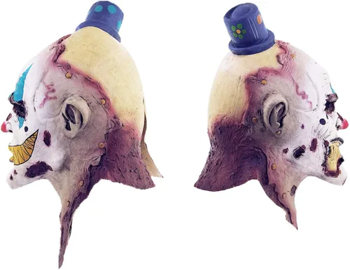 Vista 8 de Ghoulish Productions - Máscara de Mime Zack, máscara de payaso de Mime. Máscara de payaso para adultos de miedo. Mime Costue para adultos. Máscara