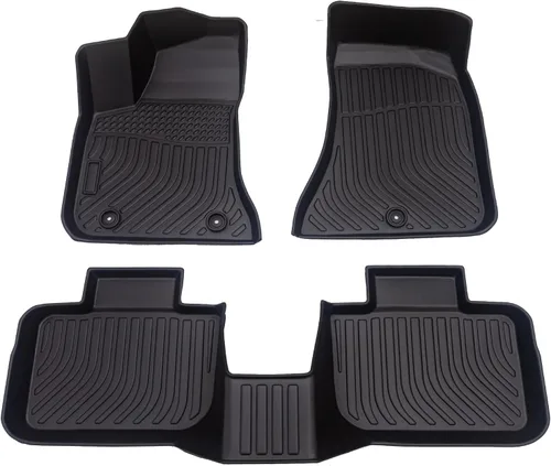 Vista 10 de Alfombrillas para todo tipo de clima para Ford Explorer 2011-2014 (no apto para asientos de cubo), tapetes para el piso de 1ª y 2ª y fila, 3D