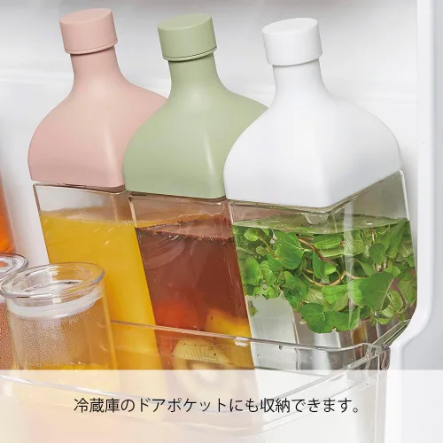 Vista 3 de Hario Botella de té frío "Ka-Ku", 40.6 fl oz, verde ahumado