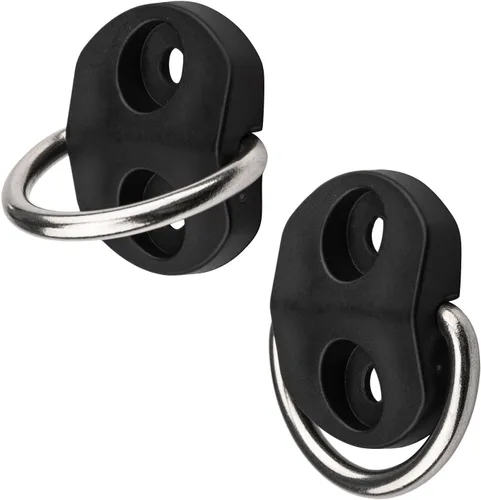 Vista 5 de 6 piezas de anillos en D para amarre de carga, anillos pequeños de anclaje, anillos de amarre para redes de carga, ganchos de amarre de carga