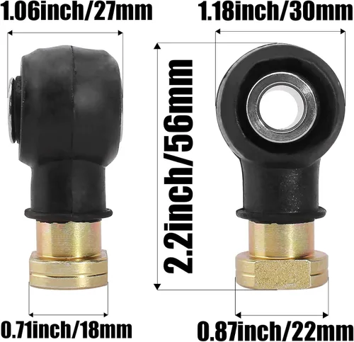 Vista 3 de Kit de extremo de barra de acoplamiento para Polaris 51-1030 7061019 7061034 7061053 7061054 7061138 7061139 ACE ATP ATV Magnum Ranger RZR Scrambler
