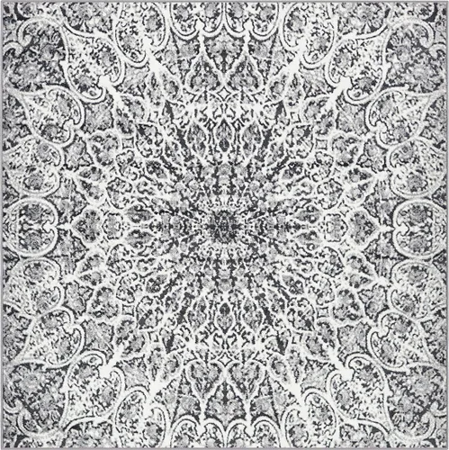 Vista 24 de Sofia, alfombra clásica de diseño abstracto, Polipropileno, Gris oscuro Gris/gris (Dark Gray/Gray)