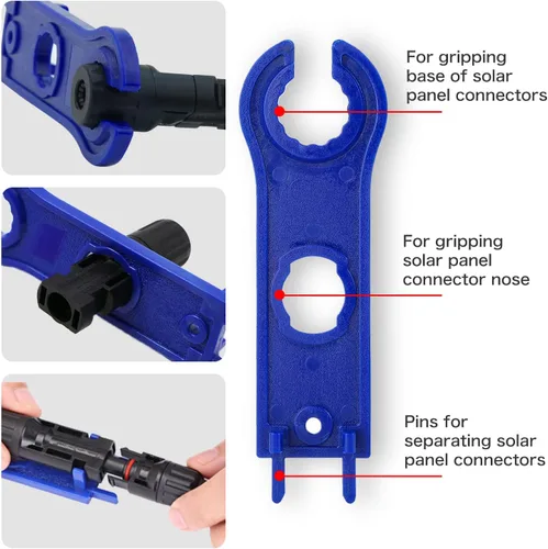 Vista 3 de Conectores solares Macho/Hembra IP67 Impermeable Panel Solar Cable Conectores (6 Pares)