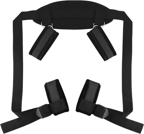 Vista 2 de Sujetadores de cama y correas sexuales para adultos, parejas, debajo del colchón, suéter de tamaño Queen, juego de puños de mano sexual