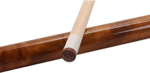 Vista 6 de Taco de billar de 58" 1/2 palo de madera de arce Birdeye con envoltura de piel de serpiente de 19 oz a 20 oz 0.512 in punta