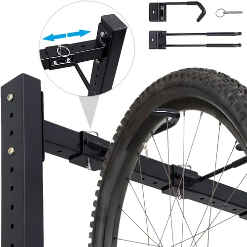 Vista 5 de Estante de almacenamiento de bicicletas para el hogar y el garaje organizador