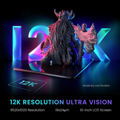 Vista 3 de ELEGOO Saturn 3 MSLA 12K Impresora 3D, Impresora 3D de Resina de Escritorio con LCD Monocromático de 10 Pulgadas, Voxeldance Tango Slicer
