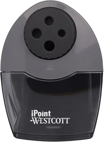 Vista 2 de Westcott Sacapuntas eléctrico compacto, diseño horizontal de varios agujeros