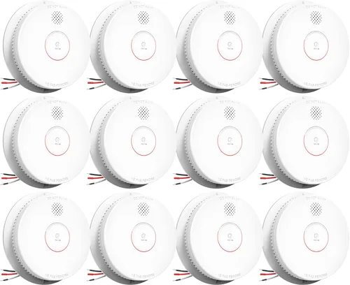 Vista 10 de SITERWELL Detector de humo fotoeléctrico alarma de humo 9V batería
