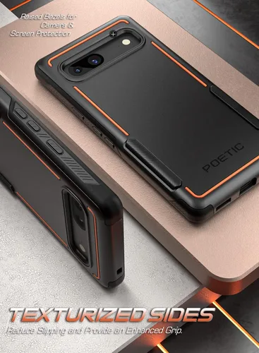 Vista 3 de Poetic Neon Series - Funda compatible con Pixel 7A 5G de 6.1 pulgadas, doble capa, resistente, resistente, ligera, delgada, a prueba de golpes
