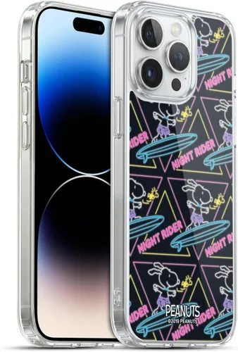 Vista 50 de Head Case Designs Funda de gel suave con licencia oficial de Peanuts Tropical Surf Snoopy Aloha Disco compatible con Apple iPhone 13 Mini Surf