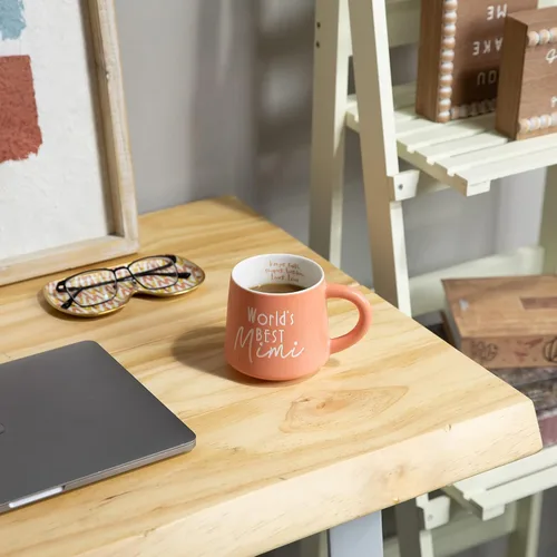 Vista 3 de COLLECTIVE HOME - Taza de café, taza de té de cerámica familiar, regalo divertido para el día de la madre/padre, 16 oz, apta para lavavajillas y Mimi