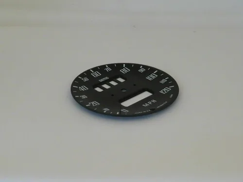 Vista 3 de Placa frontal con esfera de velocímetro NOS Original Smiths marca se adapta a MGB w/OD SN5227/12