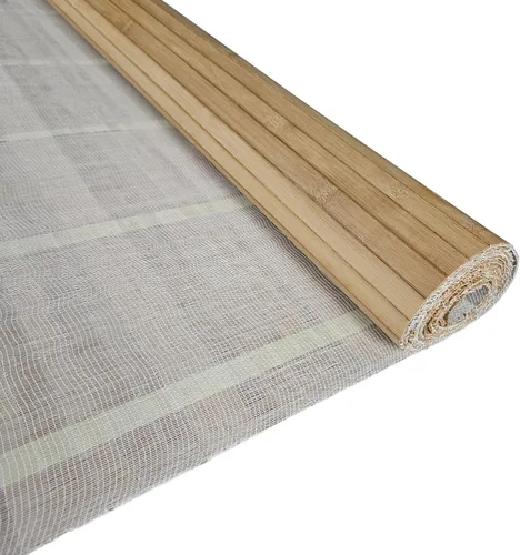 Vista 2 de Paneles de bambú natural – Paneles de revestimiento de pared flexibles para decoración de sala de estar, azulejos de techo y cocinas al aire libre