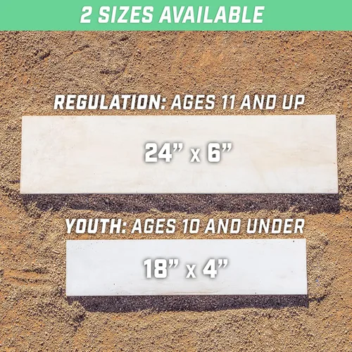 Vista 6 de GoSports Baseball & Softball Pitching Mound Rubber - 24" and 18" Sizes