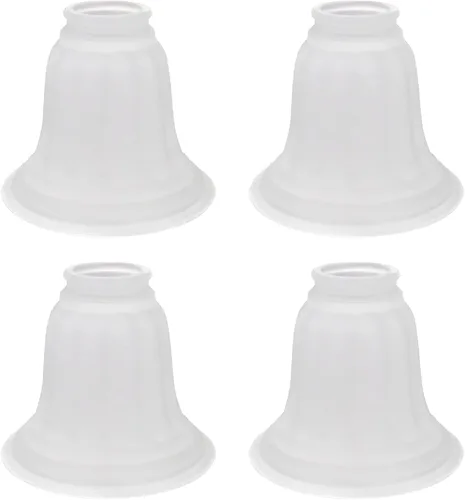 Vista 11 de Aspen Creative 23030-4 Pantalla de Vidrio para Ventilador de Techo Transicional de Alabastro en Forma de Campana con Accesorio de 2-1/8", 4-3/4
