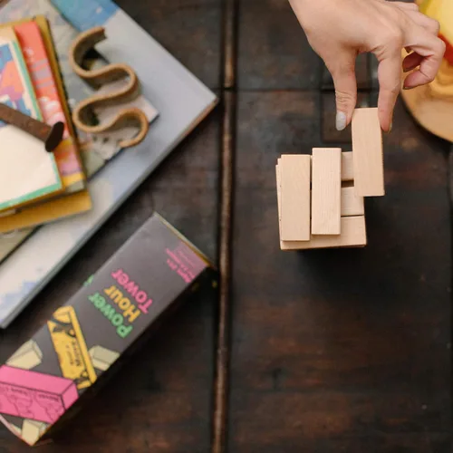 Vista 8 de Party Game - Stacking Wooden Block for Adult Group Fun - Makes a Great Gift and Hilarious Activity