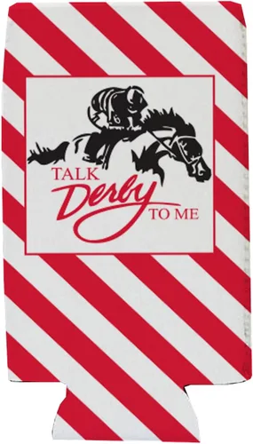 Vista 2 de VictoryStore SLIM Derby Enfriadores de latas y bebidas Derby, Talk Derby To Me Sknny - Enfriadores de latas, suministros para fiestas de carreras