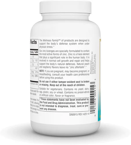 Vista 3 de Source Naturals Pastillas de zinc Wellness - 60 pastillas