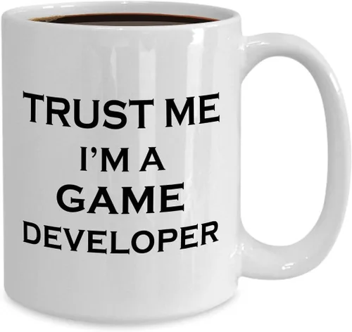 Vista 2 de Im a Game Developer Designer Mug Coffee Cup Tea Large 15oz Ceramic White - Cute Gifts Idea for Video Gaming Design Dev Team Development Funny Gag