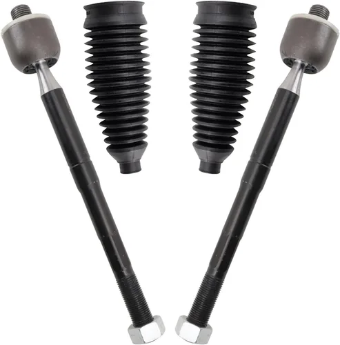 Vista 335 de TRQ Kit de dirección delantera con barra de acoplamiento de fuelle de piñón y cremallera compatible con Toyota Echo 2000-2005
