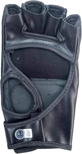Vista 2 de Guante de lucha negro Kayla Harrison UFC MMA con autógrafo y firmado Beckett BAS COA