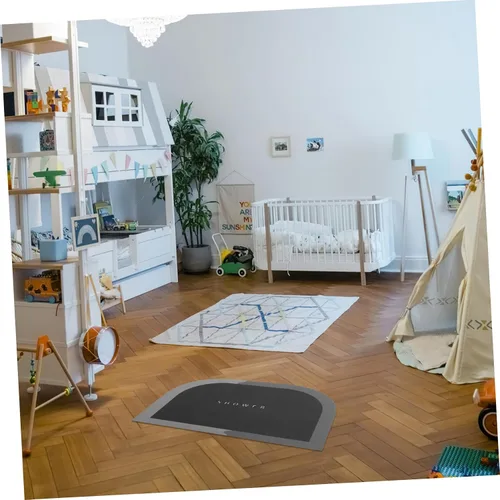 Vista 2 de Absorbent Non Slip Floor Mat for Bathroom and Entryway Super Absorbent Carpet Lightweight and Easy to Use Quick Drying for Living and Bedroom Grey