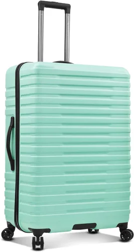 Vista 3 de U.S. Traveler Boren - Maleta de viaje de policarbonato resistente con 8 ruedas giratorias, asa de aluminio