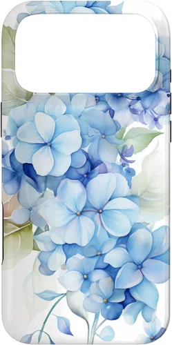 Vista 21 de Funda para iPhone 11 con patrón de acuarela de hortensias