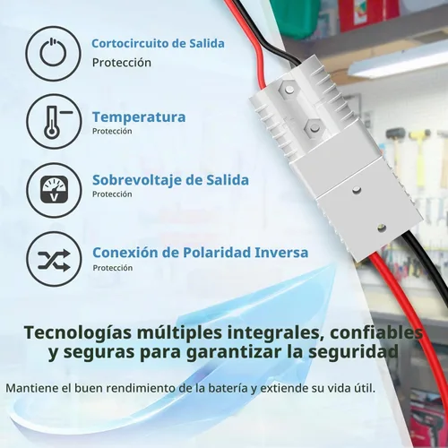 Vista 6 de Redodo Batería LiFePO4 de 12.8V 100Ah con cargador de litio de 14.6V 20A