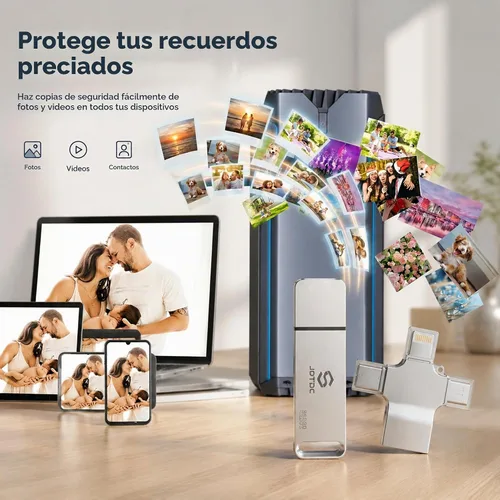 Vista 5 de Palo de fotos de 256 GB para iPhone Android y computadora Copia