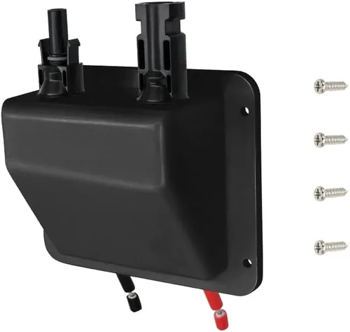 Vista 11 de Prensaestopas de entrada de cable solar, cable de extensión solar suave 10AWG de 0.33 pies y conector, resistente a los rayos UV, carcasa de doble