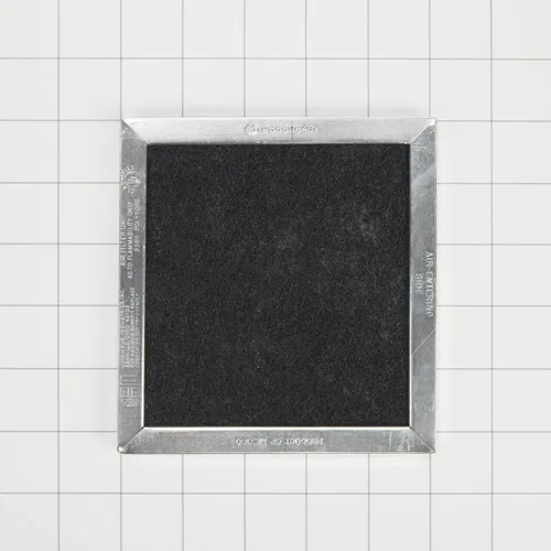 Vista 3 de Whirlpool 8206230A Filtro de carbón original OEM para microondas sobre el rango - Sustituye 8206230, 8206230ARP