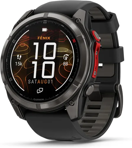 Vista 11 de Garmin fēnix® 8 – 43mm, AMOLED, Smartwatch GPS Multideporte Premium, Batería de Larga Duración, Resistente a Inmersiónes, Linterna LED Integrada