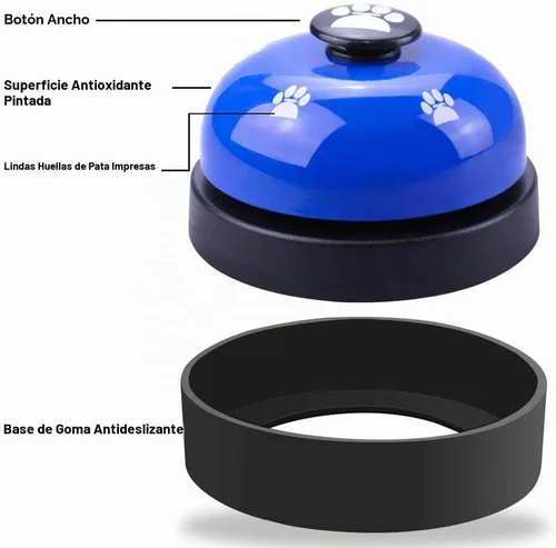Vista 3 de Comsmart Campana de entrenamiento para perros, juego de 2 campanas de entrenamiento para perros y cachorros, timbre de puerta para perros y gatos
