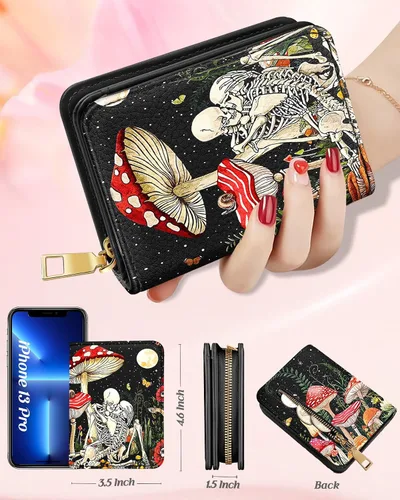 Vista 2 de Bistup Cartera de órgano, Calavera de 8 hongos, Moderno