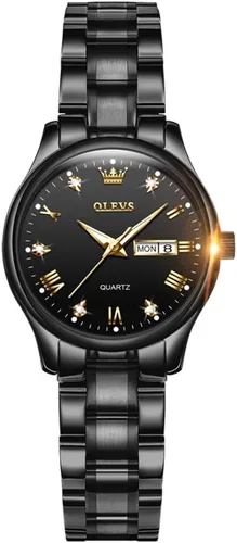 Vista 14 de OLEVS Womens Watches Stainless Steel Small Dress Fashion Luxury Watch Dorado