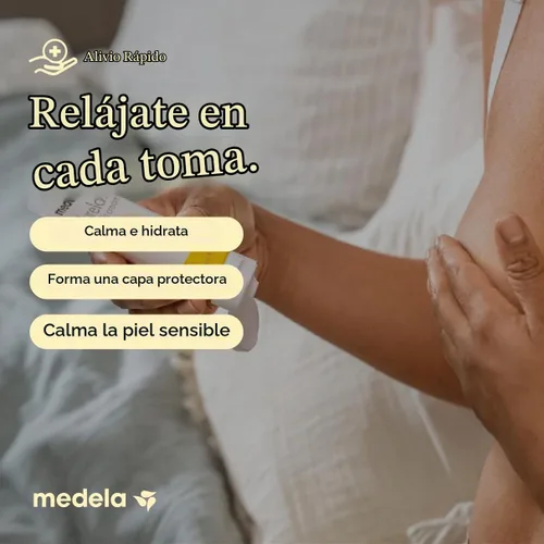 Vista 4 de Medela Purelan Lanolin Crema para pezones, alivio rápido, seguro para bebés