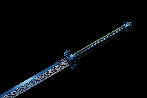 Vista 6 de Espada samurái japonesa hecha a mano de acero al carbono 1095 con hoja afilada, regalos para él, espada real