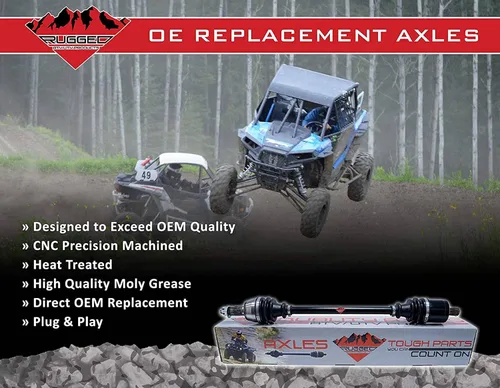 Vista 2 de Eje de rendimiento delantero izquierdo/derecho resistente para (2015-17) Arctic Cat Diesel/TRV/Alterra/500, componentes de precisión CNC