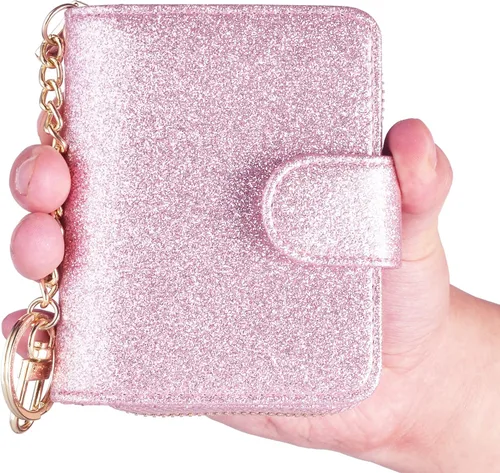 Vista 7 de Beurlike billetera de cuero, con tarjetero con bloqueo RFID, organizador, billetera segura para mujer
